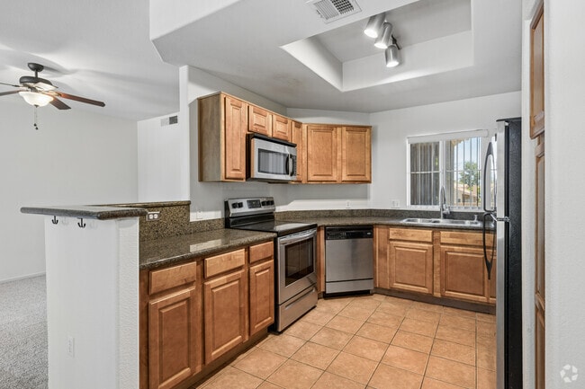 3BR, 2BA - 1,393SF - Kitchen - Portofino Condominiums