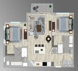 Plano de planta B1-E Allura