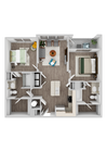 Plano de planta B1 Apex Apopka