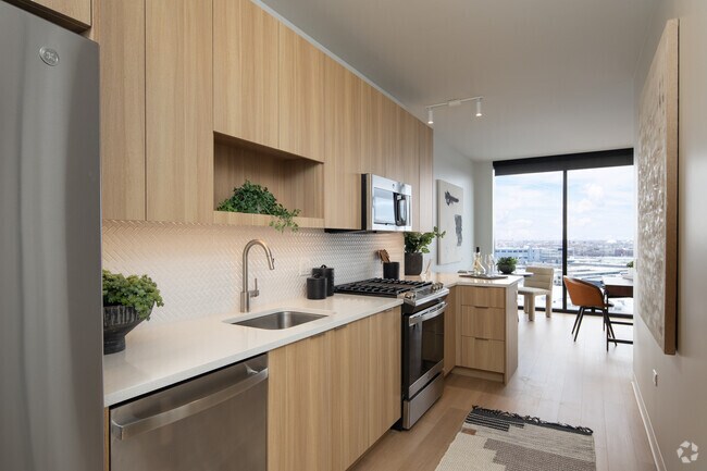 1BR, 1BA - 620SF Kitchen