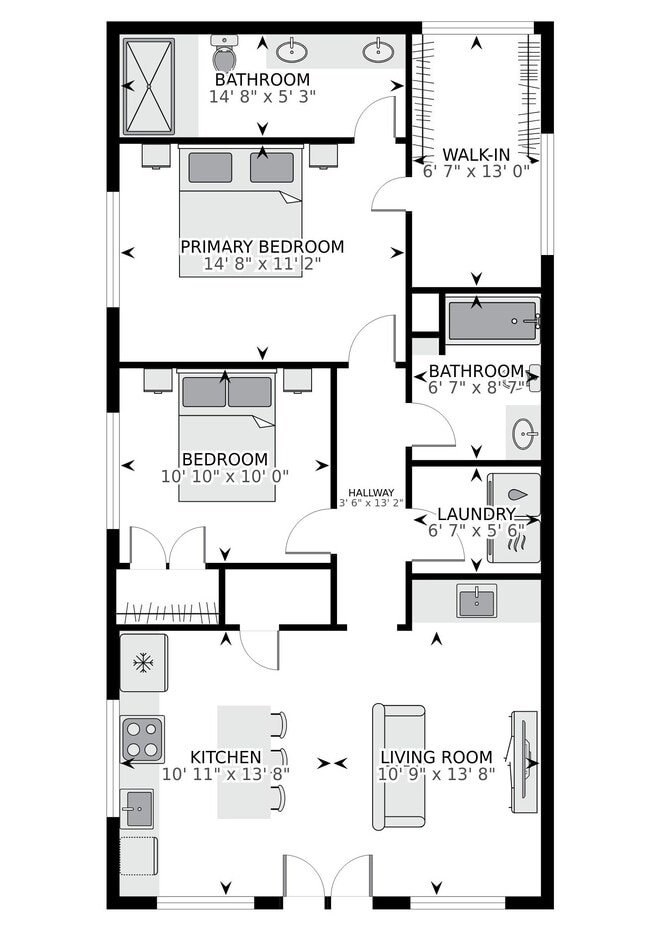 Floor Plan - 428 W Solidelle St Unit A