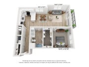 1-Bedroom - 939 sqft