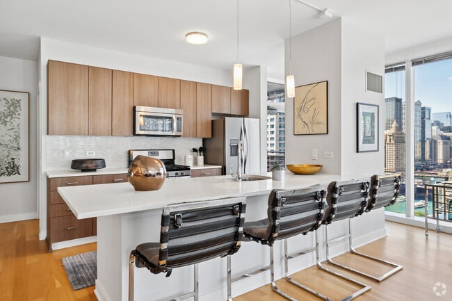 2BR, 2BA - 1,704SF - Kitchen - North Water Apartments