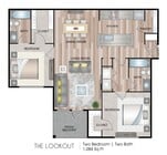 1084 square feet