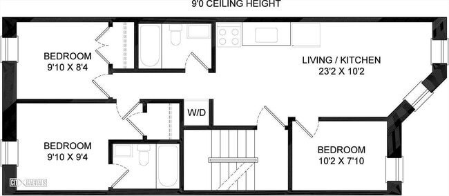 Floor plan - 740 Putnam Ave Unidad Apt 3
