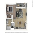 One bedroom apartment in Pflugerville, Texas.