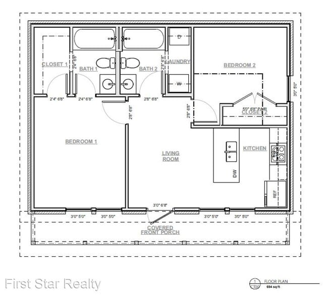 2 br, 2 bath House - 700 N Honey Locust Bend - 2 br, 2 bath House - 700 N Honey Locust Bend