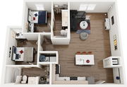 Signature at Varsity B2 2 Bedroom Floor Plan