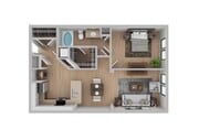 1 Bedroom | 1 Bath | 942 SF | Renovated