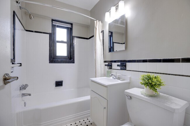 Classic bathroom at The Diplomat Studio Apartment