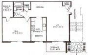 1BR/1BA