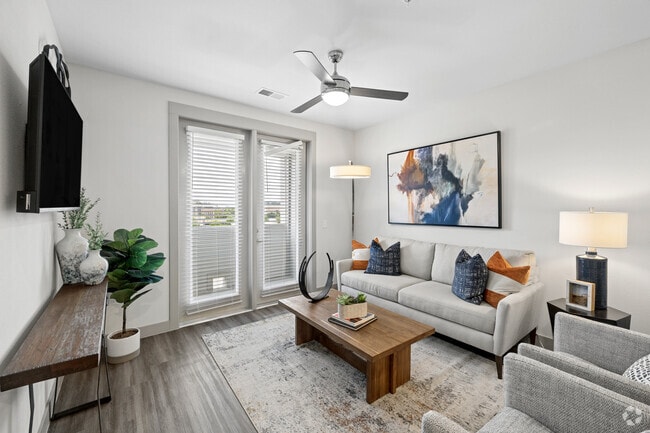 B1 2BR, 2BA - 1,094SF - Living Room