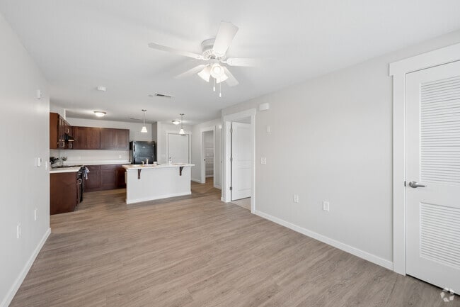 2BR, 1BA - 913SF - Living Room - Foster Senior Lofts