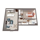 1Bed/1Bath