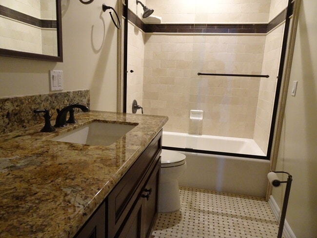 Granite Counter in Main Bath, Marble Tile Bath Tub - 5643 Cedros Ave