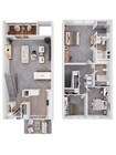 Valley Run 3 Bedroom 2.5 Bathroom 2 Level_allinone_3D