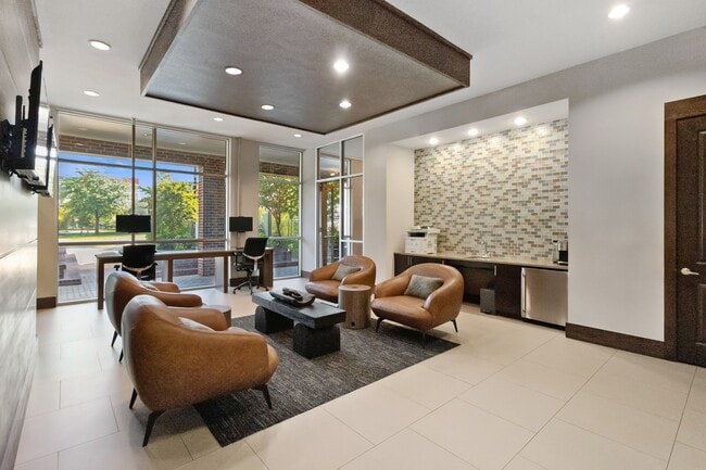 Resident lounge with Wi-Fi café and coffee bar