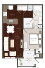 A1 - 1x1 floor plan Elite 99 West