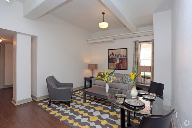 1BR - Living Area - The Douglass