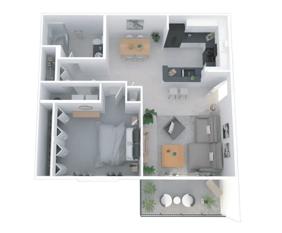 1x1.png - One bed One bath