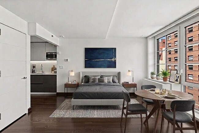 Step into modern living at The Nathaniel Apartments. This stylish space features contemporary finishes, ample natural light, and a cozy ambiance perfect for relaxation. Enjoy chic amenities and a vibrant community. Schedule your tour today! - The Nathaniel