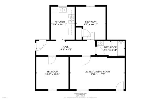 Photo - 2 bed, 1 bath Upstairs Apartment Unit 6