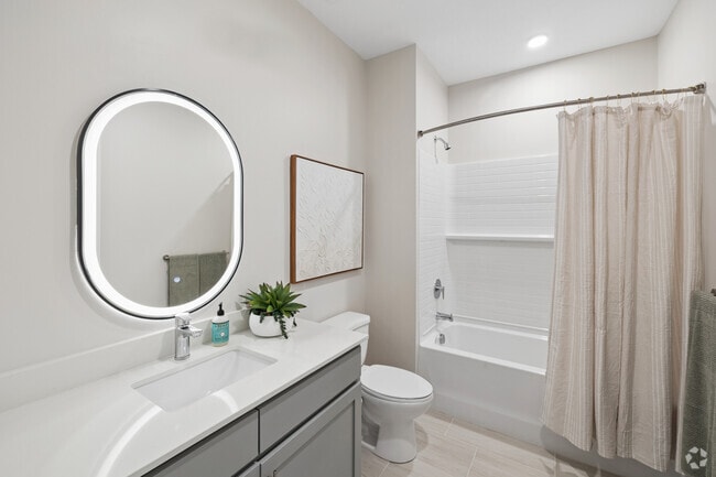 Luxe 2BR, 2BA - 1,290SF - Secondary Bathroom