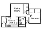 1BR/1BA