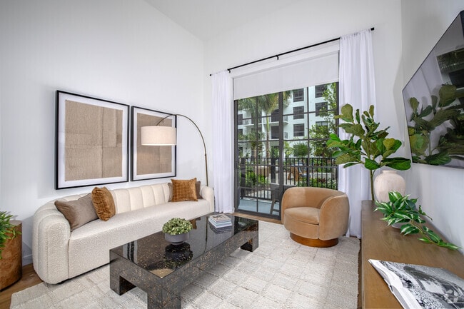1BR, 1BA - 792 SF Living Room