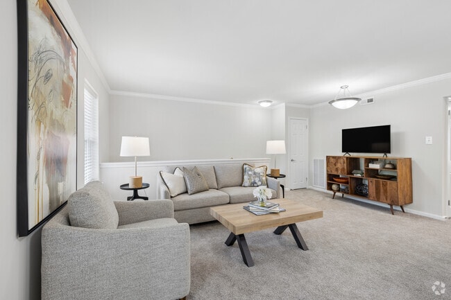 The Cambridge - 2BR, 1BA - 1,000SF - Living Room