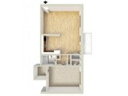 One bedroom floor plan