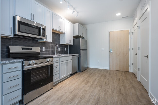 1 Bedroom End Unit- Kitchen - Reed Creek Greenway Apartments