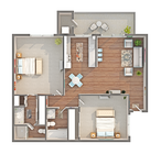 Sequoia | 2-Bedroom Floorplan