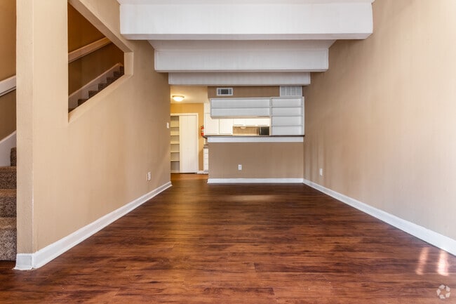 Sala de estar y cocina - The Crest Apartments