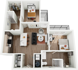 Signature on Grand B3 2 Bedroom Floor Plan