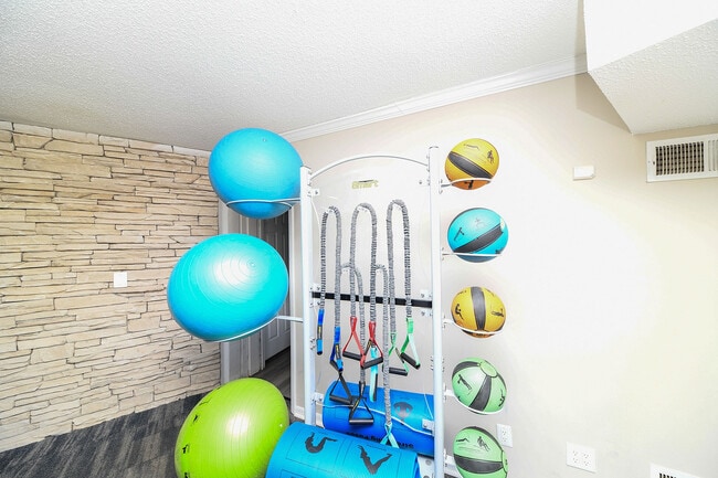 Elevate your fitness routine with this well-equipped home gym corner.