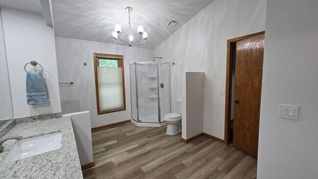 Master bathroom has shower too - 2303 Grange Ave N