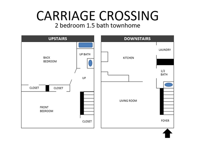 2 bedroom/ 1.5 bath Townhome - 2 bedroom/ 1.5 bath Townhome