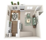 2 bedrooms 1 bath upstairs