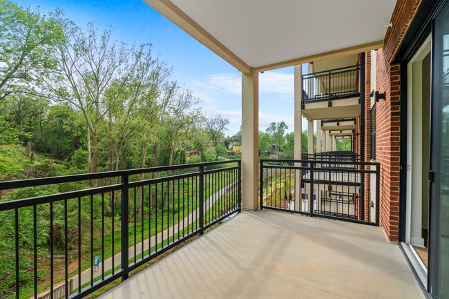Private Balcony Overlooking Greenway - Reed Creek Greenway Apartments