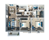 2 Bedroom 1.5 Bath