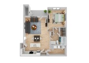 1 Bedroom | 1 Bath | 806 SF | Renovated