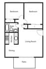 2BR/1BA