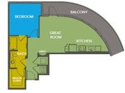 A4: 1bed 1bath