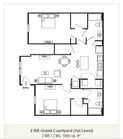 2 BR / 2 BA, 1065 sq. ft