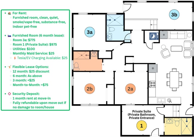 Floor Plan - 4523 W Montague Ave Unit Room 1