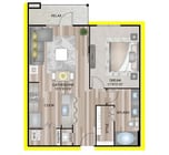 A1P6 floor plan Granary Flats