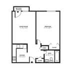 1BR/1BA