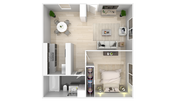 1 Bedroom x 1 Bathroom