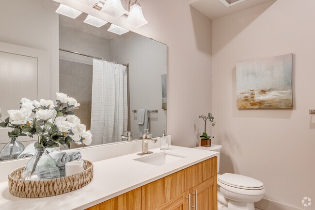 2BR, 2BA - 1364SF Second Bathroom - The Halston